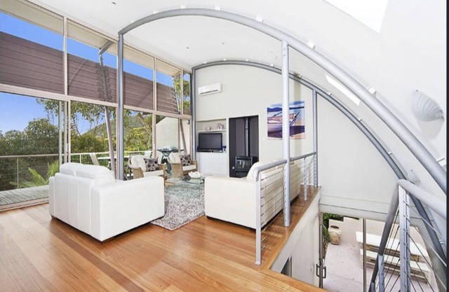 Immaculate designer house-sweeping views over iconic Blueys Beach 3min walk away
