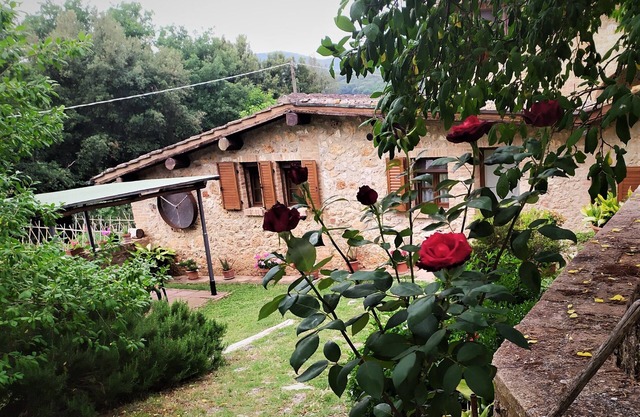 Cerca de Siena, hermosa casa rural para 2-4 personas, con jardín y piscina