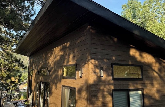 In the center of it all, The Elkhorn Cabin