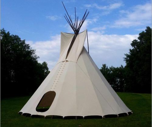 Indian Tipi at Desert Gardens Oasis in Lobo, Tx