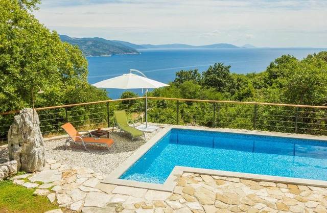 Ivanini secluded stone Villa with a stunning view