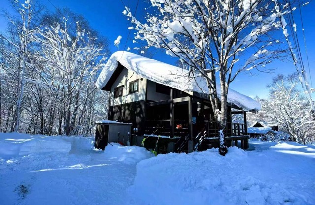 Japanese modern house with Onsen