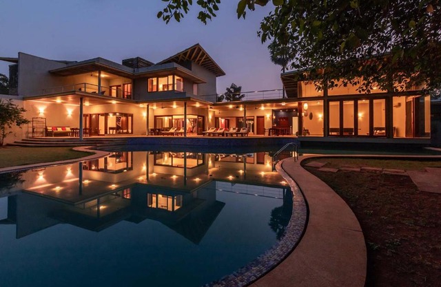 Jay House by StayVista - Leisure oasis with pool, snooker, table tennis & foosball fun