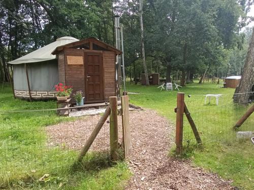 Jurta na farmě