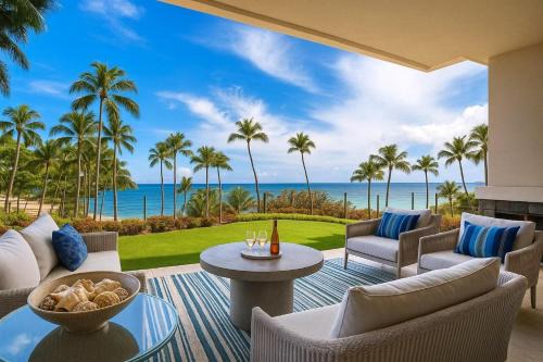 KBM Resorts FREE CAR Anuenue At Montage Kapalua Bay Oceanfront 3-Bedroom Condo with Daily Housekeeping Spa