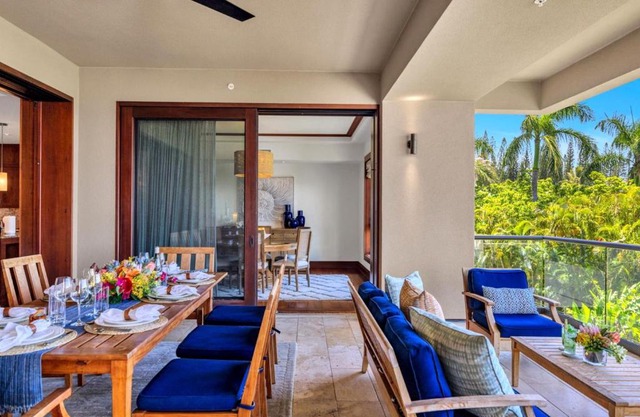 KBM Resorts Luxury Oceanfront Villa at Montage Kapalua Bay Private Lanai and BBQ Free Rental Car Malia-at-Montage-Kapalua-Bay