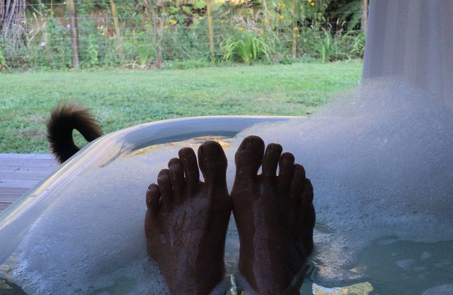 Kingfisher cottage @ Villa Vie country estate. Outdoor bath, fire pit, river