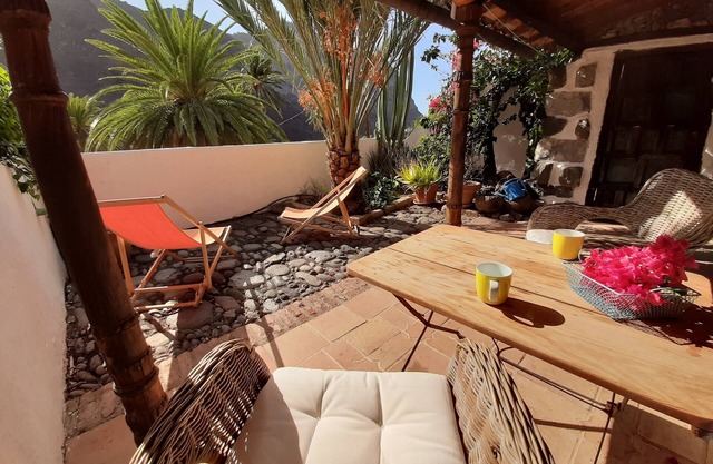 Kleines Ferienhaus im Dorf El Guro, Valle Gran Rey 2 km vom Strand/zentrum