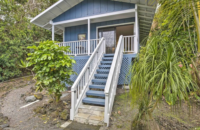 Kona Cottage w / Lanai y vistas al mar en Coffee Farm!