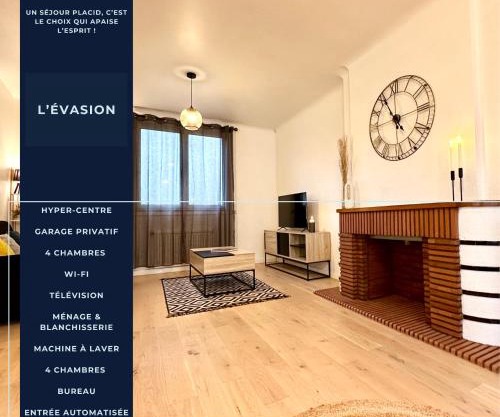 L'Évasion - Centre-Ville & Garage Privé