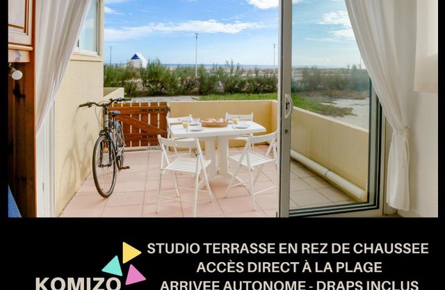 « L’Ecume » Terrasse Rez-de-chaussée/Front de mer