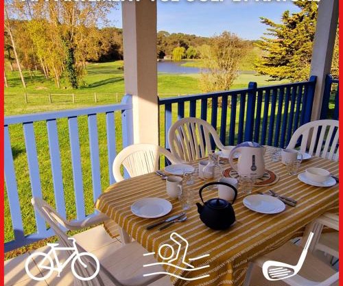 "L'ORÉEOCÉANE" Appartement 7 personnes, village vacances, vue dégagée golf, accès piscines gratuit