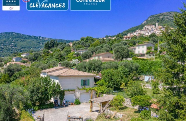 Gite 4 estrellasen Agroturismo 300m Río y 30mn Cannes Nice Antibes