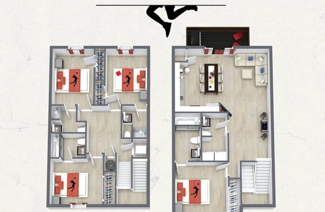 Lady Hoosier Hall - 4 Bd Townhome by IU Sports