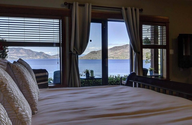 Lake Front Home The best views of Okanagan Lake and 400ft private lake frontage.