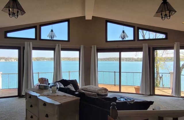 Lakeside Home with beach & dock