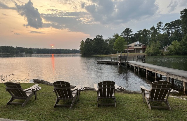 Lake house on Lake Murray with private dock and boat ramp.