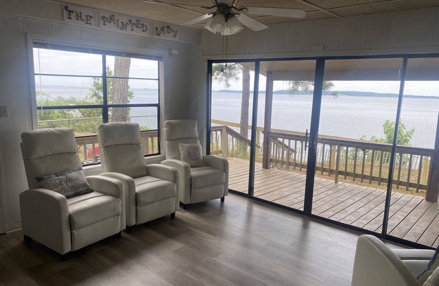 Lake House with Great Views and a private beach!!!