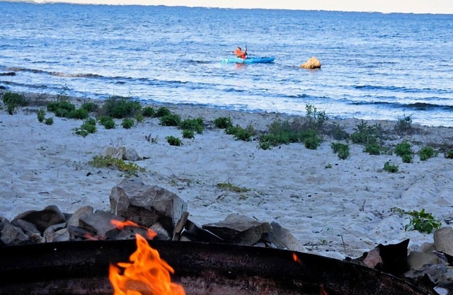 Lake Huron Beachfront Home~Mackinac Island Views!