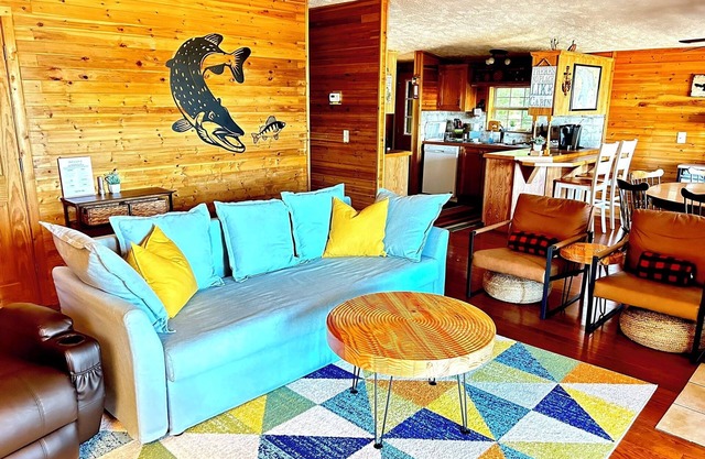 Lake Huron Cozy Cabin Escape w/ Sauna, Fire Pit, and Private Waterfront Access