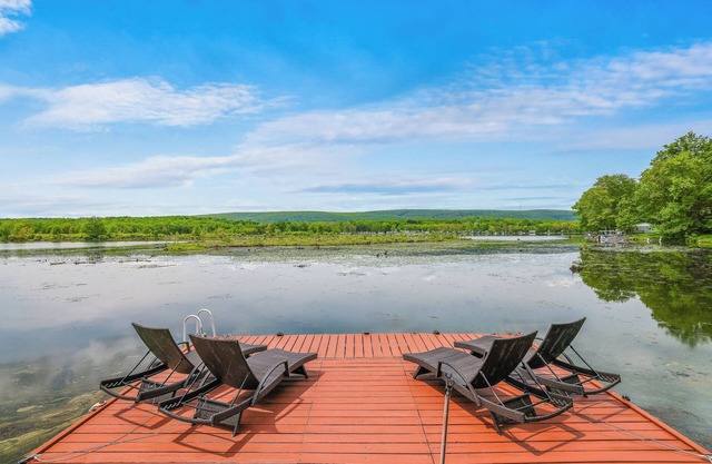 Lakefront A-Frame | Hot Tub, Dock, Kayaks, Games, Fire Pit, Fireplace, Deck, Patio, Amazing Views
