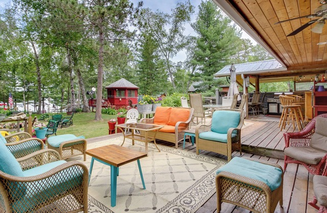 Lakefront Backus Cabin with Gazebo & Gas Grill!