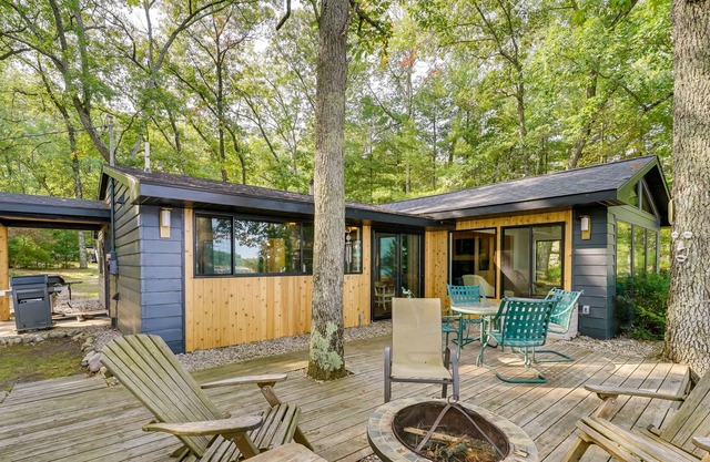 Lakefront Baldwin Cottage w/ Deck & Private Beach!
