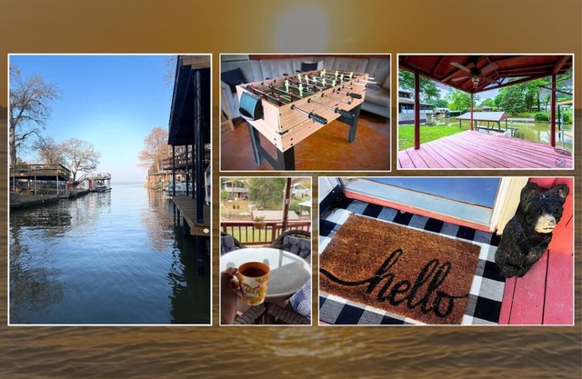 Lakefront Charming 3-bedroom home sleeps 10 - with private boat dock
