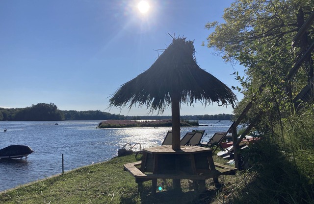 Lakefront Cottage with Private Beach, Sleeps 14