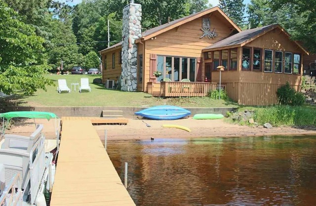 Lakefront house on Amnicon Lake with amazing sunsets and pontoon rental!!