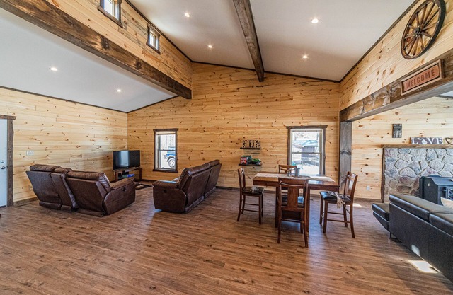 Lakefront fully renovated log cabin perfect location