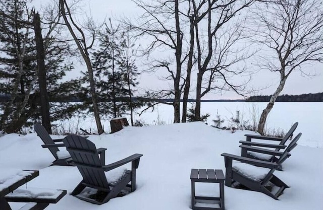 Lakefront Home and Boathouse on Lake Clear