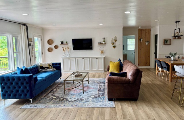 Lakefront home in Radford with private dock, large deck, and great views