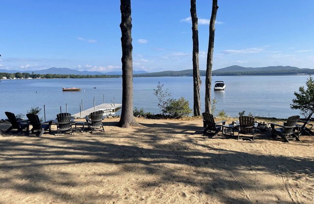 Lakefront home on Ossipee Lake with dock and gorgeous views