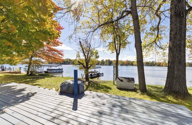 Lakefront Home with Dock, Firepit & Private Deck