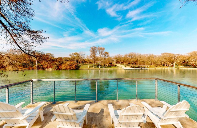 Lakefront home with hot tub, dock, kayaks, central AC, & great lake views