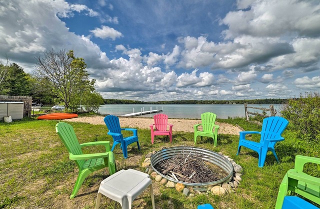 Lakefront Kalkaska Home Near Snowmobile Trails!