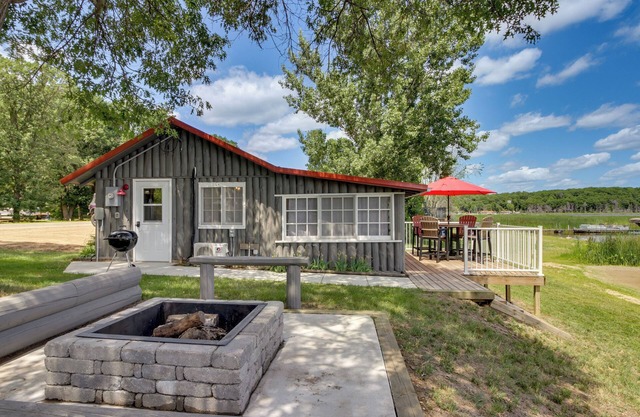 Lakefront Motley Cabin w/ Private Deck + Dock!