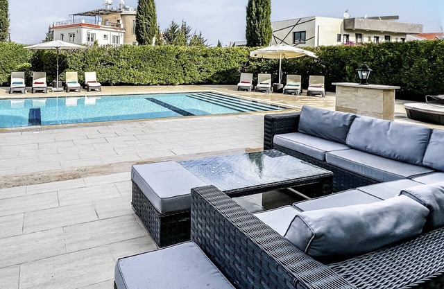 Villa with Private Pool and Backyard in Lapta