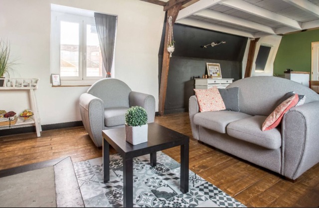 Large bright studio a few minutes from Lille (jacuzzi option)