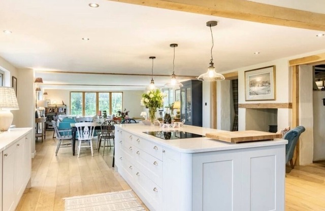 Large country house, rural location near Sandwich with hot tub.