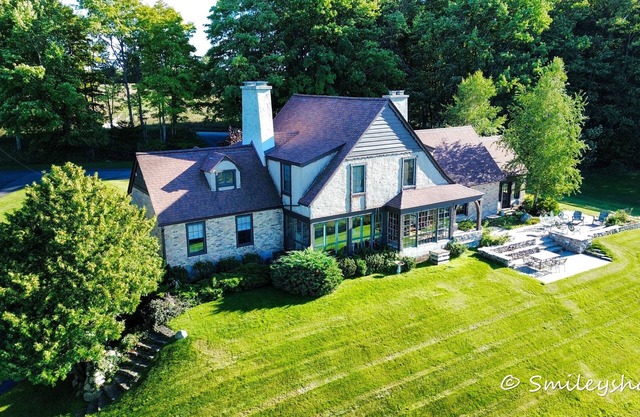 Large Historic Home with views of Crystal Lake & Lake Michigan