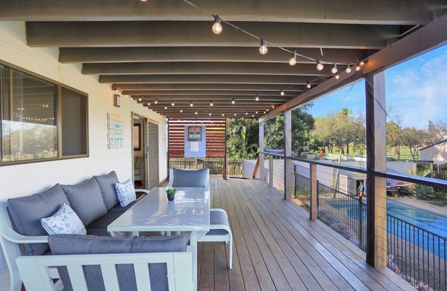 Large home short walk to beach with pool