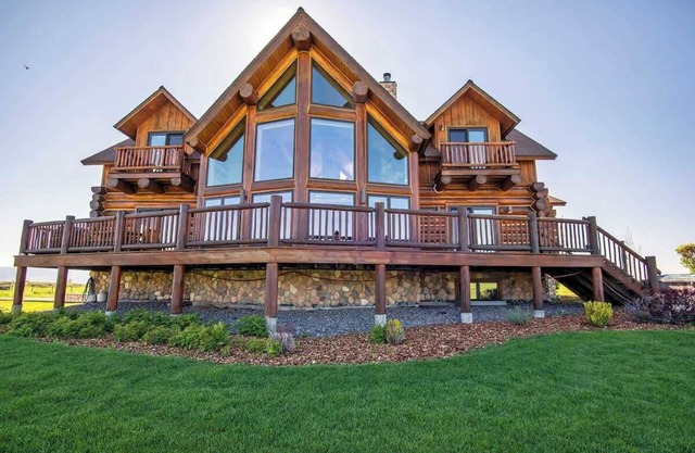 Teton Summit View Log Home en las montañas