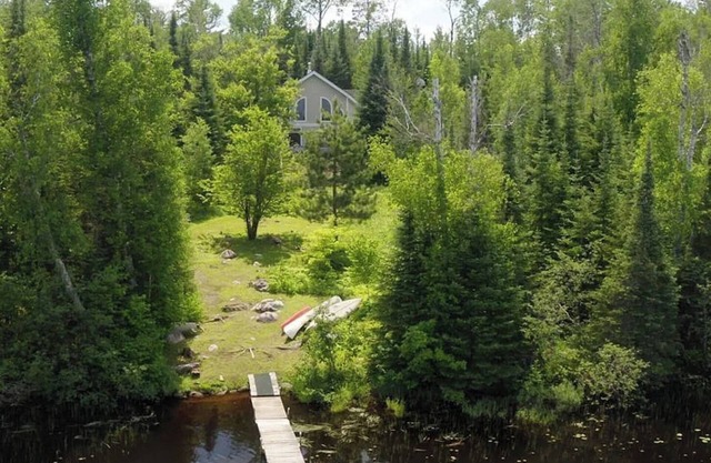 Large modern home on 8 private acres Pike River Flowage-Lake Vermilion Adjacent