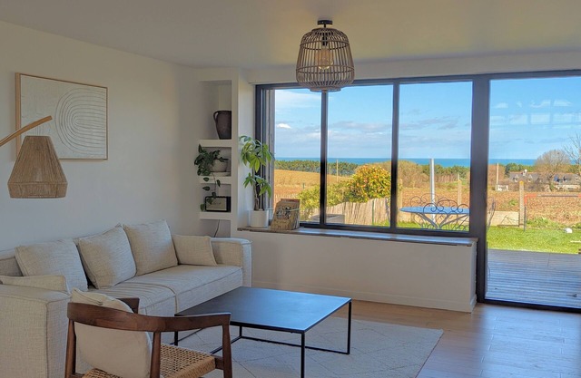 Large new house with sea view