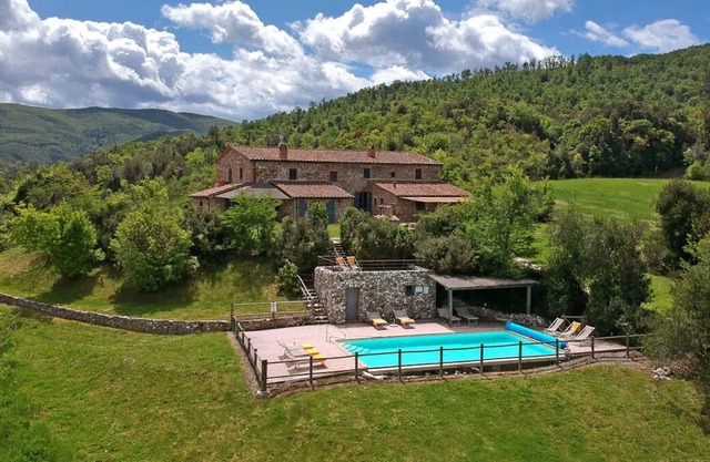 Large private villa with heated fenced pool