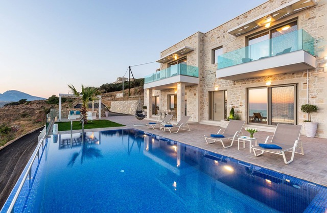 Villa lujosa para 7 con vistas a la playa de Phalasarna