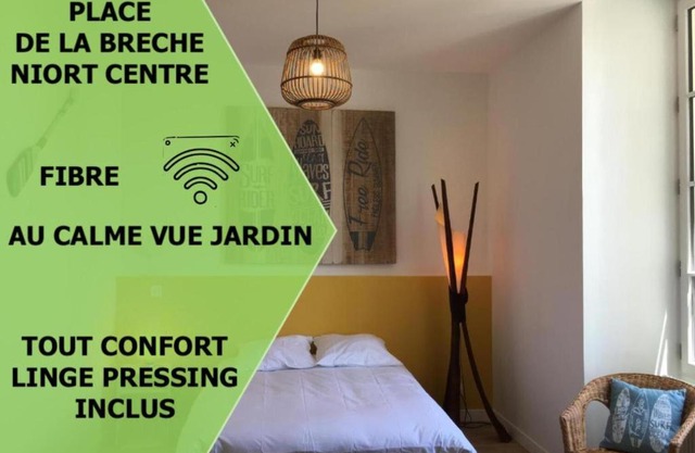 Le Beach centre la Brèche wifi vue jardin