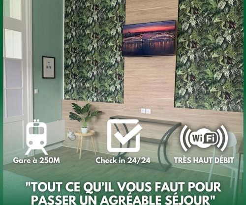 Le Botanique à 250m de la gare,15 min de Lille